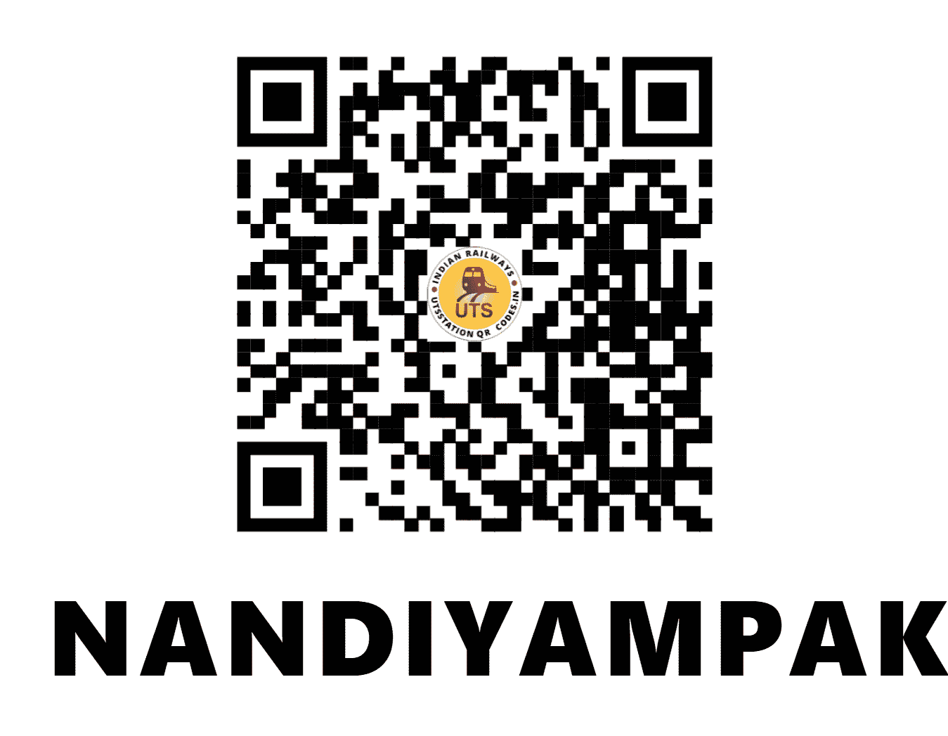 UTS QR Code for NANDIYAMPAKKAM - NPKM - SR (TAMIL NADU)